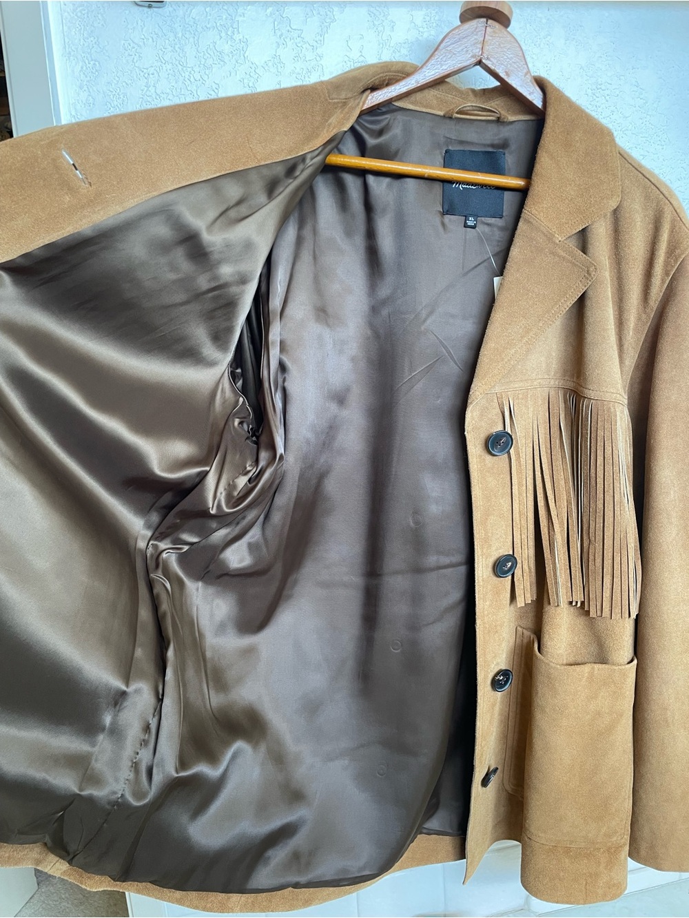 Madewell Fringe Shirt-Jacket in Suede - Picture 3 of 5